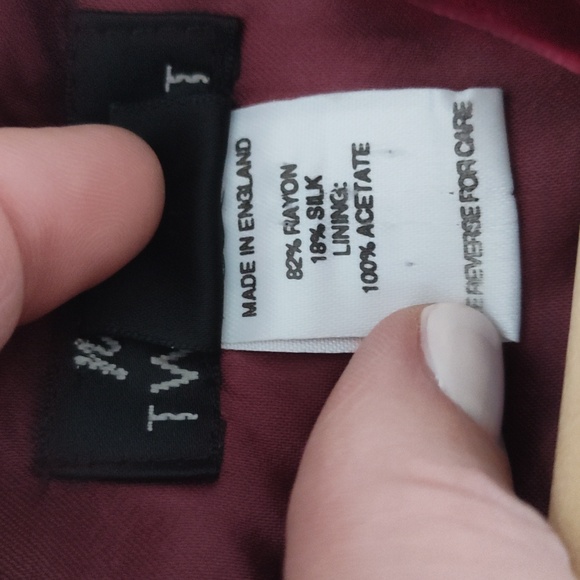 Ruby red velvet holiday party dress US 6 - Picture 6 of 8